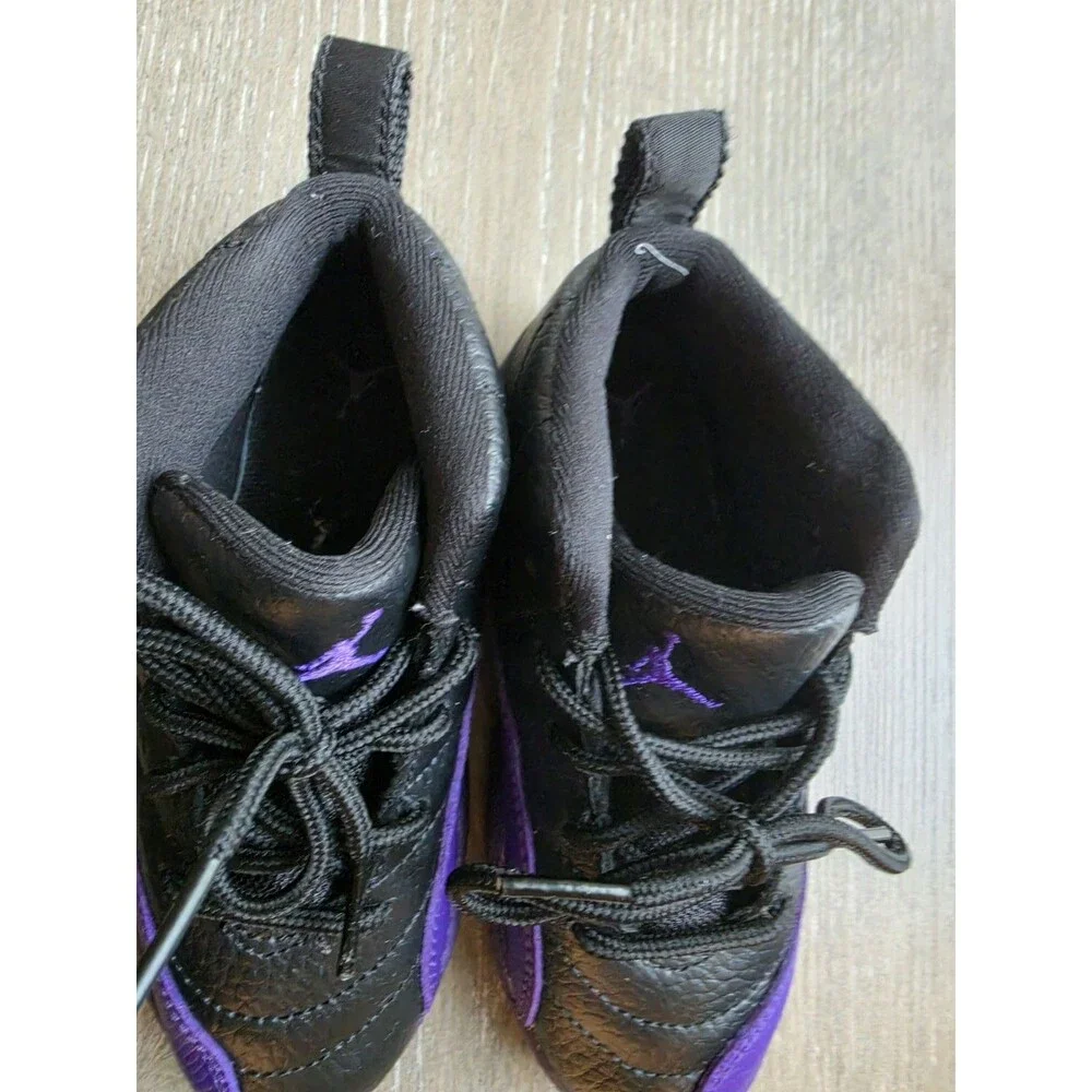 Nike Air Jordan 12 Retro Field Purple Black  850000-057 Toddlers Size 10C